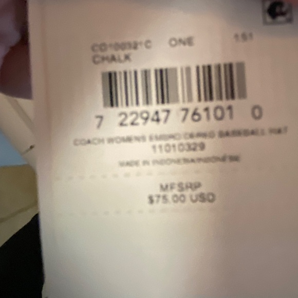 NEW COACH HAT (SOLD) - Picture 7 of 8